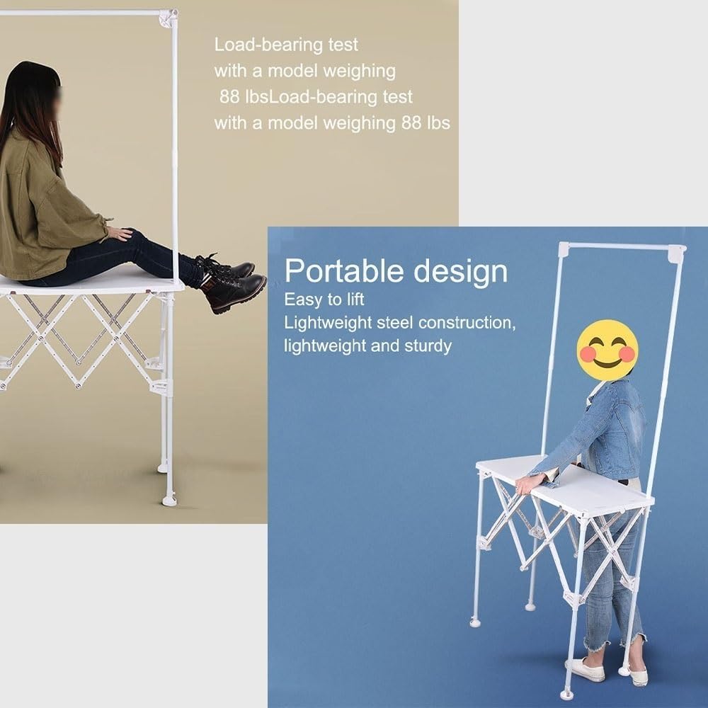 Portable Folding Promotion Table with Display Stand, Lightweight Trade Show Booth Counter for Supermarket Sampling, Advertising Events, Consultation Desk and Retail Exhibits