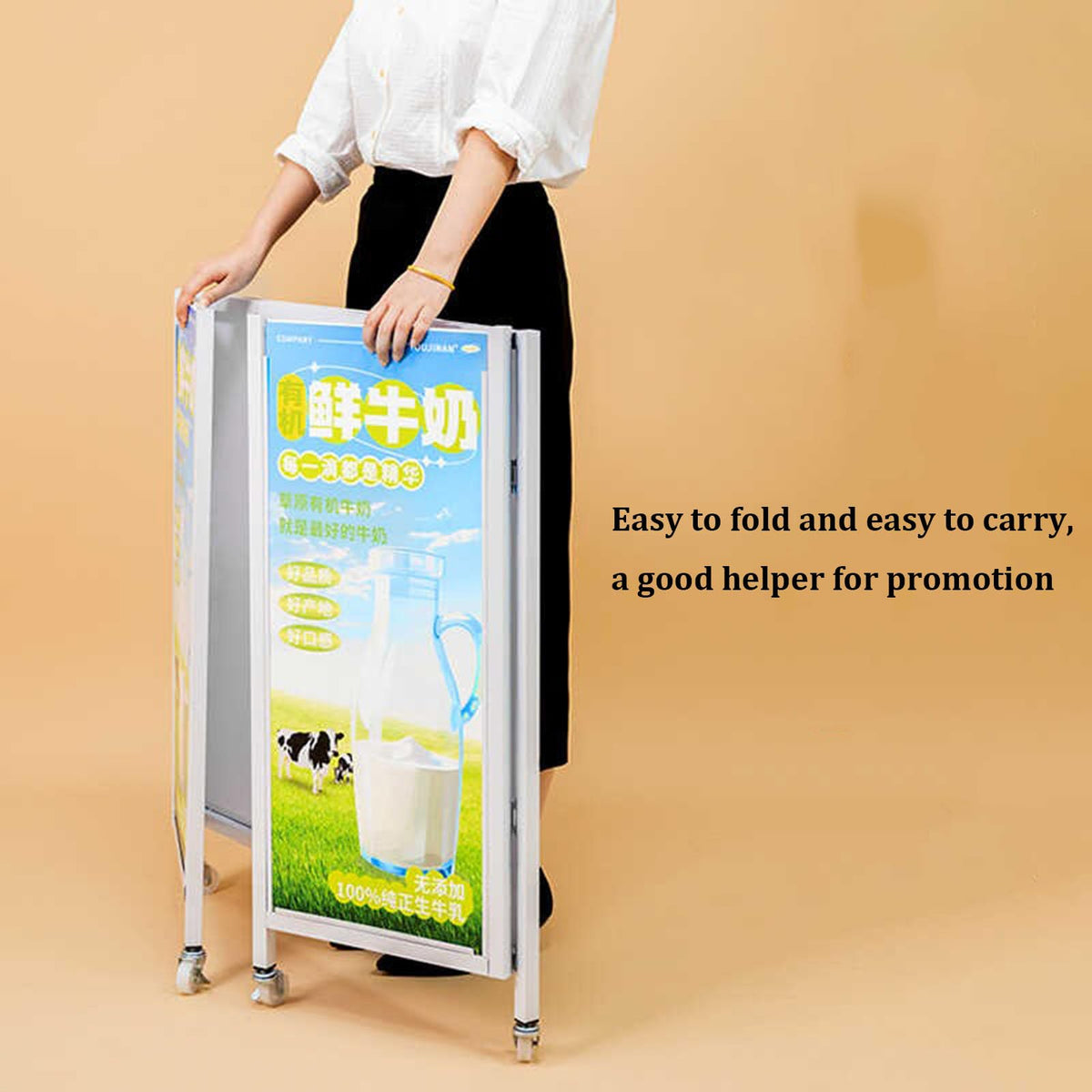 Mobile Portable Promotion Counter Tableï¼fold Supermarket Tasting Table Trade Show Podium Table Display Exhibition Counter Standï¼metal Advertising Display Banner Stand Reception Event Desk
