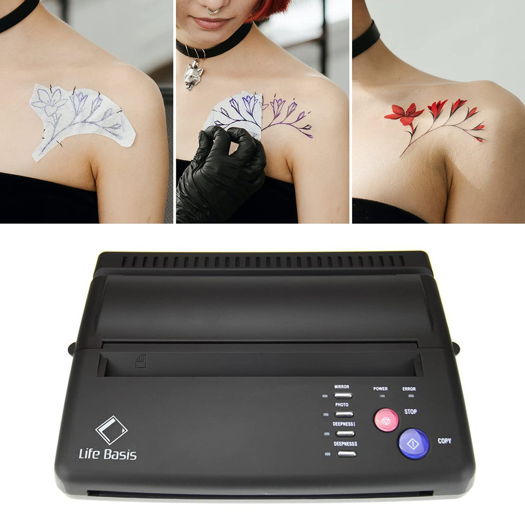 LifeBasis Tattoo Transfer Stencil Printer, Black