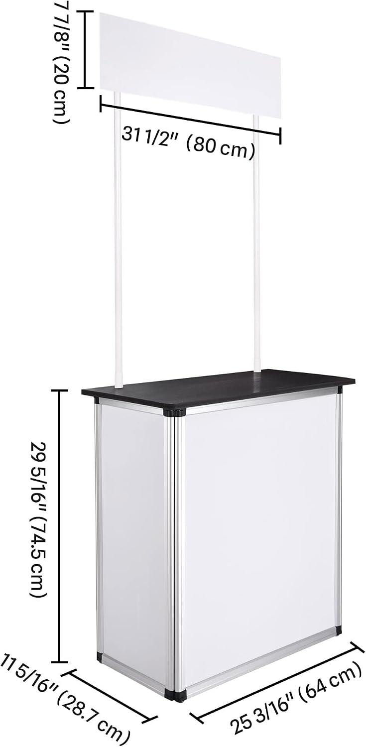 Yescom 2 Set Pop Up Promotional Counter with Header Board