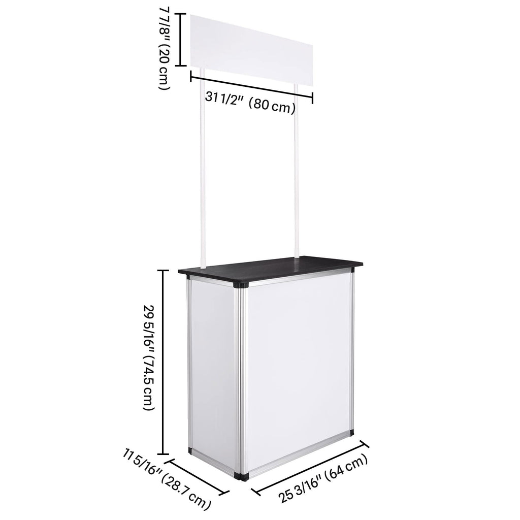 Yescom 2 Set Pop Up Promotional Counter with Header Board