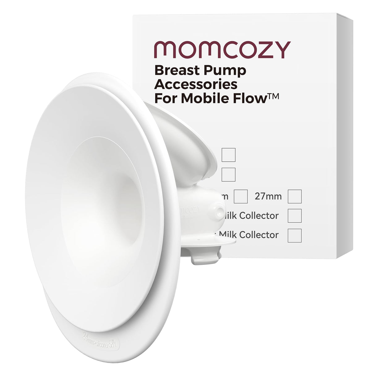 Momcozy Breast Pump Hands-Free Upgraded Mobile Flow M9 24mm, 2Pcs Cozy Red