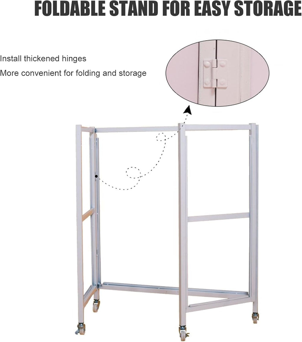 Foldable Promotion Tradeshow Exhibition Counter Stand with Display Board & Carrying Bag, Mobile Portable Supermarket Tasting Table Podium Table Advertising Booth Rack Banner Stand Reception Event De