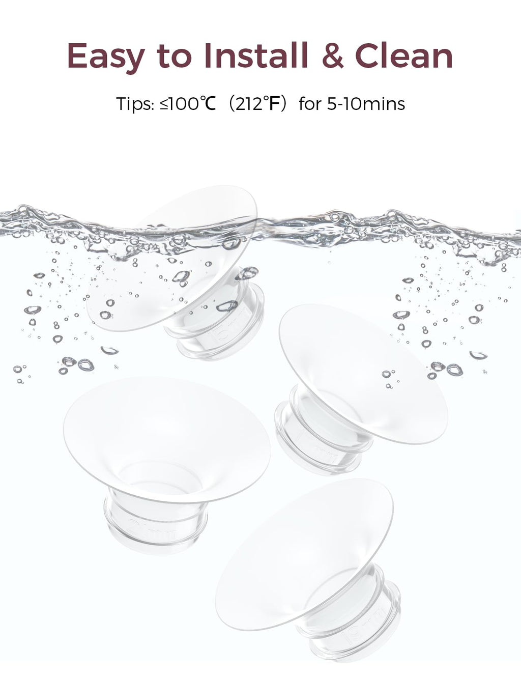 Momcozy M5 Lite Hands-Free Wearable Breast Pump, DoubleFit Flange for Baby-Like Comfort, 3 Modes & 9 Suction Levels, No Flange Insert or Hard Carry Case, 24mm, 2-Pack, Cozy Red