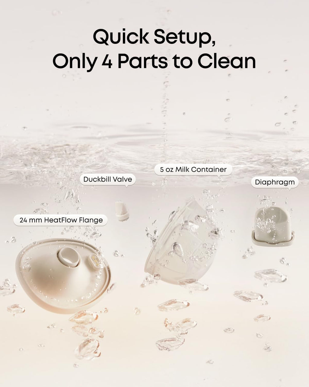 eufy Heated Wearable Breast Pump E20, Hands-Free, App Control