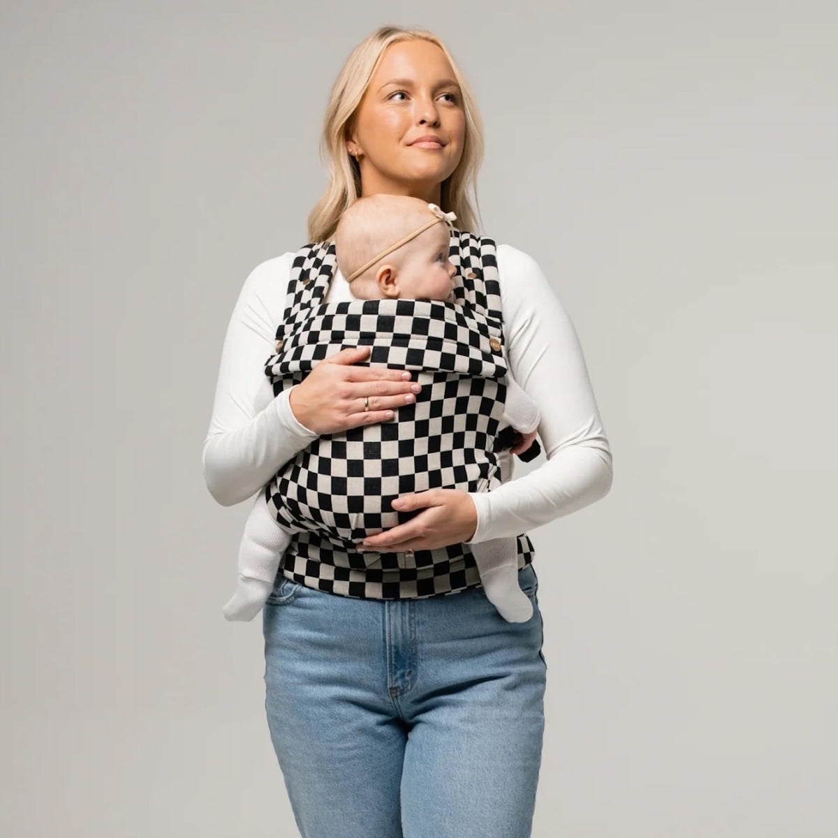 MabÄ Monarch Ergonomic Baby Carrier â Premium Cotton Soft Structured Newborn to Toddler Carrier with Hip-Healthy Design, 3 Carry Positions (9-46 lbs), Lightweight & Breathable, (Ivory)