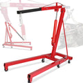 2 Ton Hydraulic Engine Hoist Crane, 4400LBS Folding Cherry Picker
