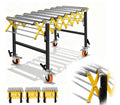 660 LBS Roller Conveyor Table, Expandable Adjustable Conveyor Rollers Stand
