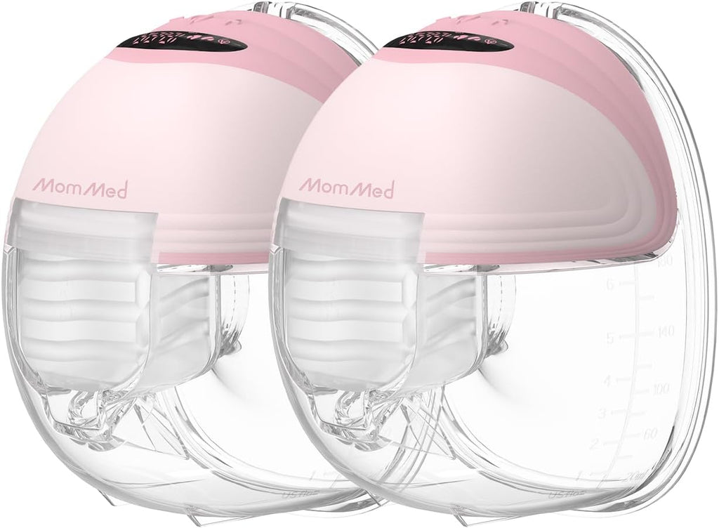 MomMed Wearable Breast Pump (Model S21) â Double Electric Hands-Free Breast Pump, Leak-Proof Design, 3 Modes (Stimulation, Expression, Auto) & 12 Vacuum Levels, Portable and Quiet