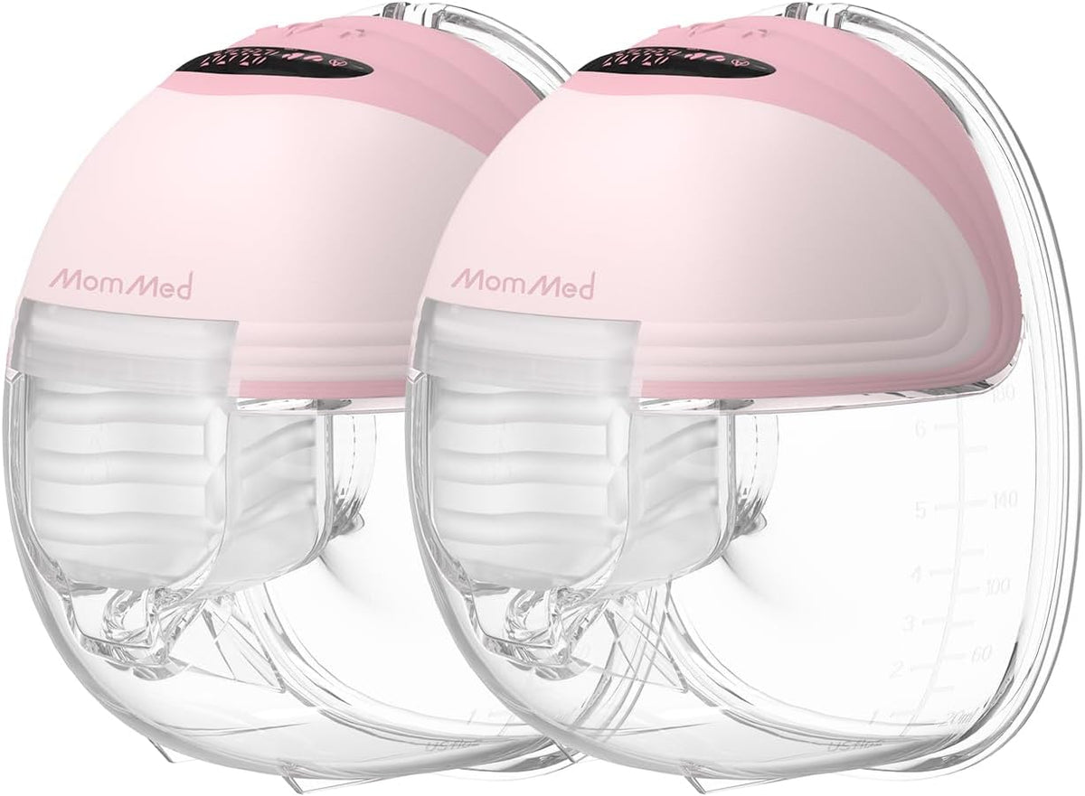 MomMed Wearable Breast Pump (Model S21) â Double Electric Hands-Free Breast Pump, Leak-Proof Design, 3 Modes (Stimulation, Expression, Auto) & 12 Vacuum Levels, Portable and Quiet