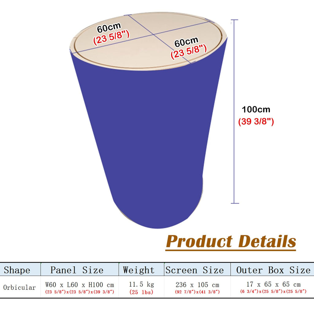 Lifting Podium Table Tradeshow Counter with LED Light, Customize Display Exhibition Vendor Event Desk, Portable Foldable Promotion Counter Stand(Rectangular,3pcs)