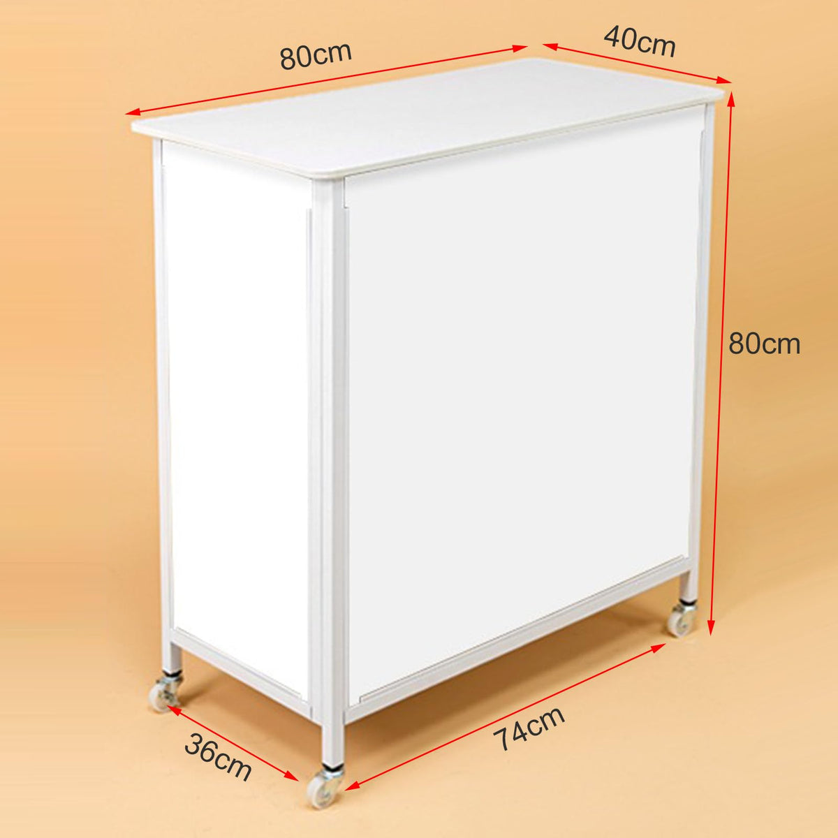 Foldable Promotion Tradeshow Exhibition Counter Stand with Display Board & Carrying Bag, Mobile Portable Supermarket Tasting Table Podium Table Advertising Booth Rack Banner Stand Reception Event De