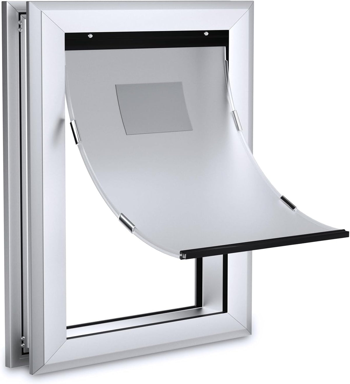 Ownpets Aluminum Dog Door for Large Dogs, Lockable & Weatherproof