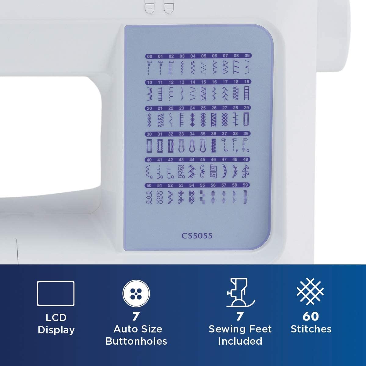 Brother CS5055 Computerized Sewing Machine with LCD Display