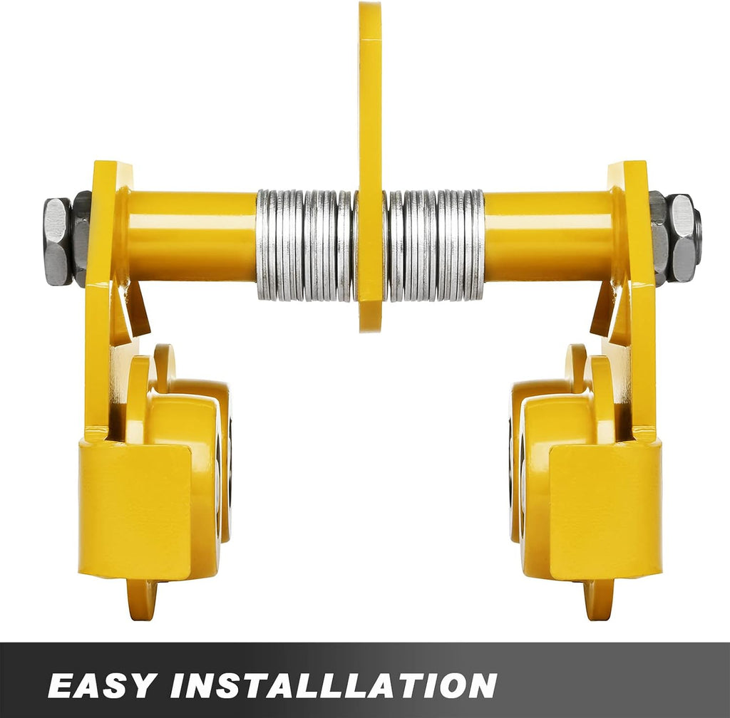 Manual Trolley, 6600LBS/3 Ton Capacity, Push Beam Trolley, Adjustable I-Beam Flange Width 3.9 Inch - 7 Inch, Dual Wheels Garage Hoist for Straight & Curved I Beam