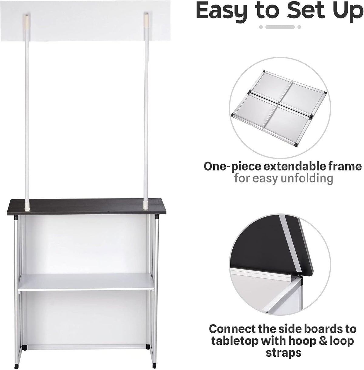 Yescom 2 Set Pop Up Promotional Counter with Header Board