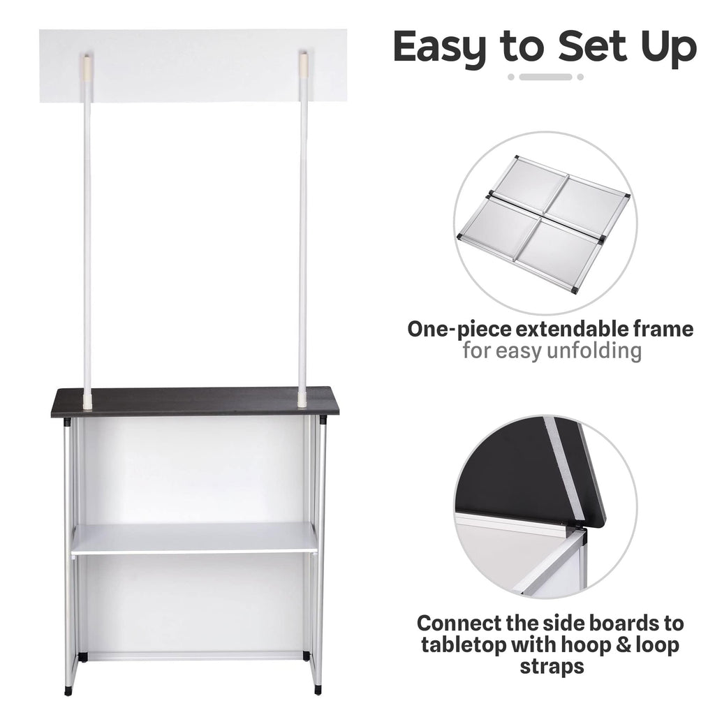 Yescom 2 Set Pop Up Promotional Counter with Header Board
