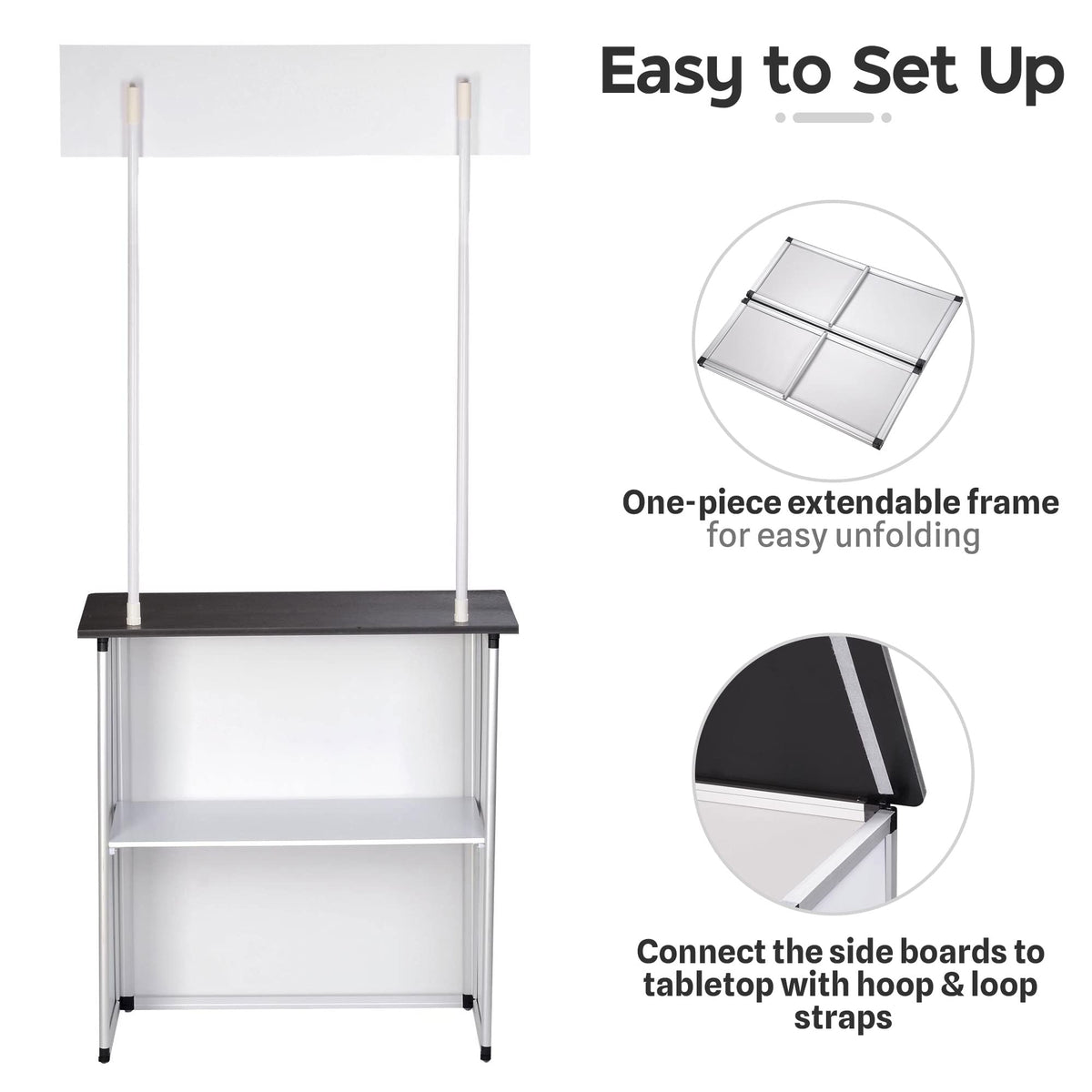 Yescom 2 Set Pop Up Promotional Counter with Header Board