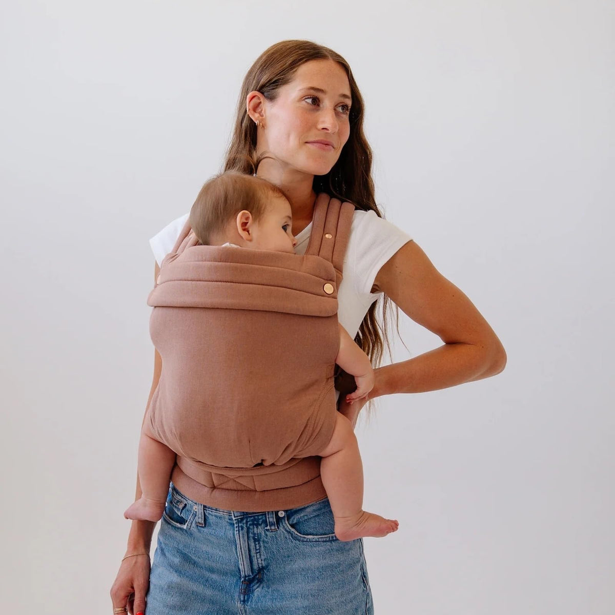 MabÄ Monarch Ergonomic Baby Carrier â Premium Cotton Soft Structured Newborn to Toddler Carrier with Hip-Healthy Design, 3 Carry Positions (9-46 lbs), Lightweight & Breathable, (Ivory)