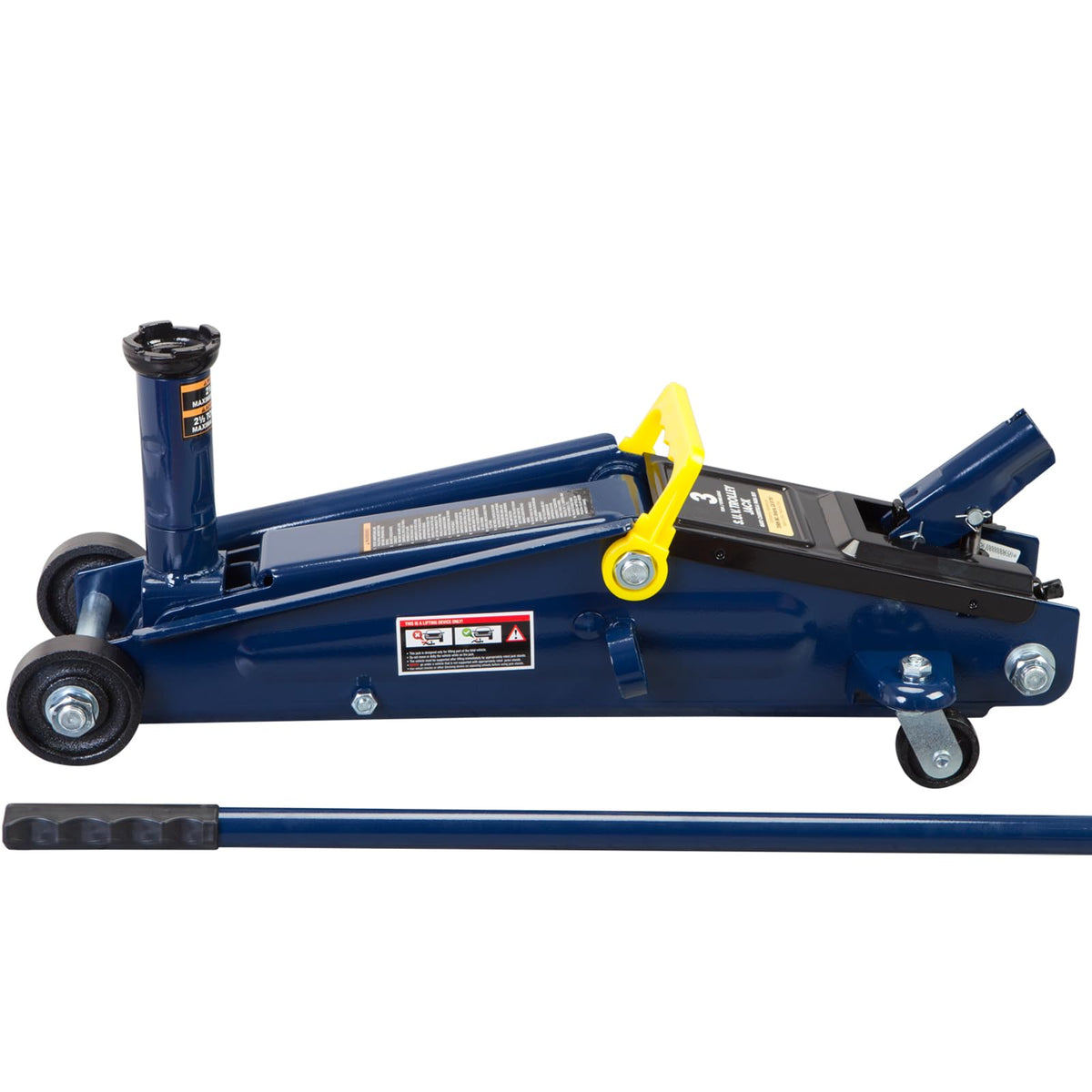 Jack Boss 3 Ton Hydraulic Floor Jack, 6000 LBS Capacity Car Jack, Lifting Range 5.8"-21" Portable Service Lift Jack for Cars, SUVs, Trucks, Blue