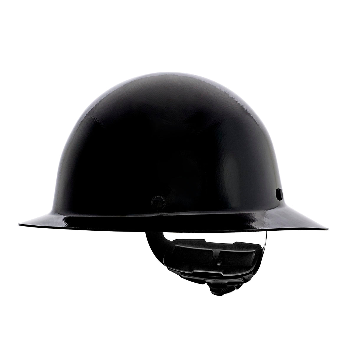 MSA Skullgard Full-Brim Hard Hat with Suspension - Non-Slotted Cap, Made of Phenolic Resin, Radiant Heat Loads up to 350F, Standard Size Hard Hat | Fas-Trac III Ratchet Suspension