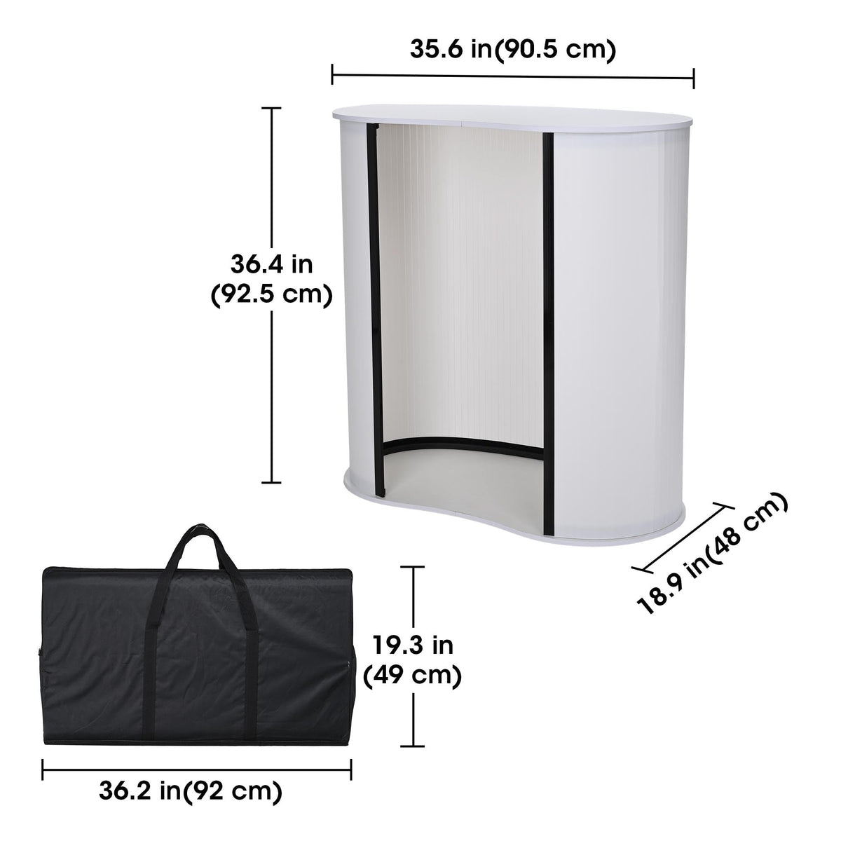 Yescom 2 Set Portable Podium Counter Tables