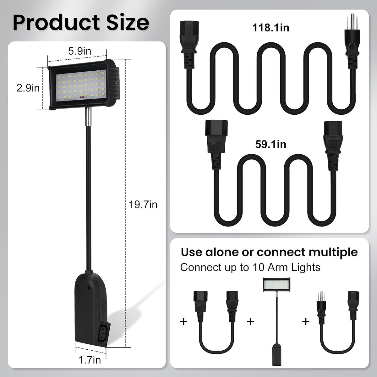 LED Trade Show Display Lights, Connectable for Exhibition Lighting