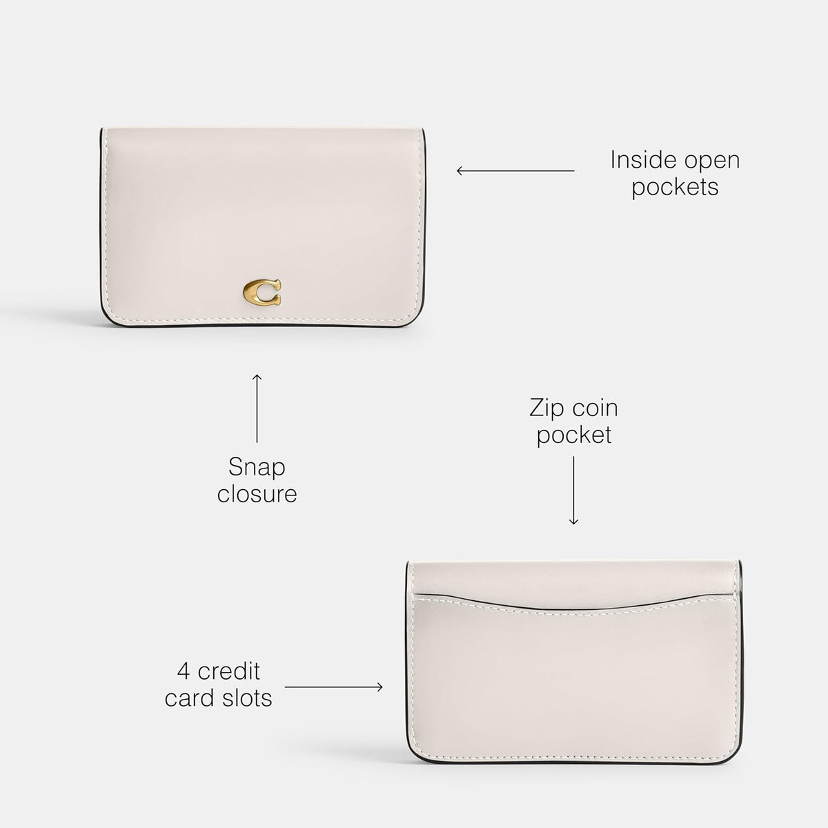 Refined Calf Leather Essential Slim Card Case