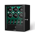 DUKWIN Watch Winder for Automatic Watches, Lockable Watch Winders with Watch and Jewelry Storages, Super Quiet Mabuchi Motor with High-Gloss Piano Lacquer Finish,Built-in Illumination
