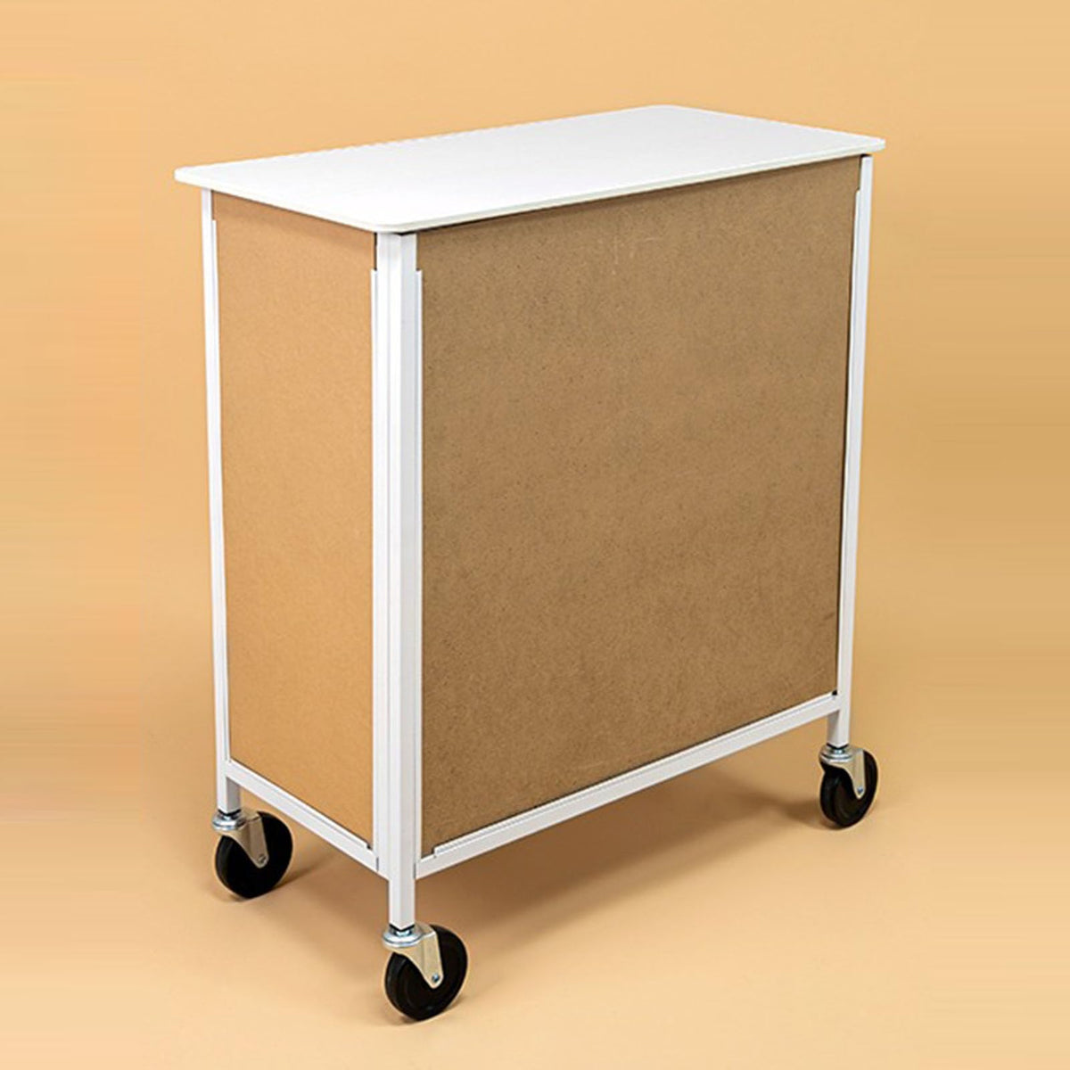 Portable Promotion Counter Reception Event Desk Front Desk Podium Table Trade Show Display Counter Speech Stand,Supermarket Tasting Table Booth Banner Advertising Stand (PVC, 74 x 36 x 83 cm)