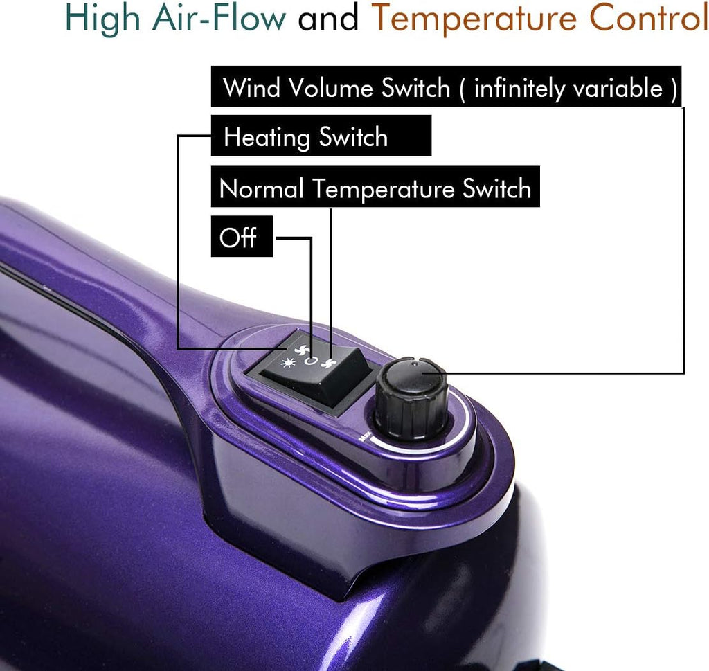 Dog Dryer High Velocity Pet Dog Grooming Force Hair Dryer/Blower 5.0HP