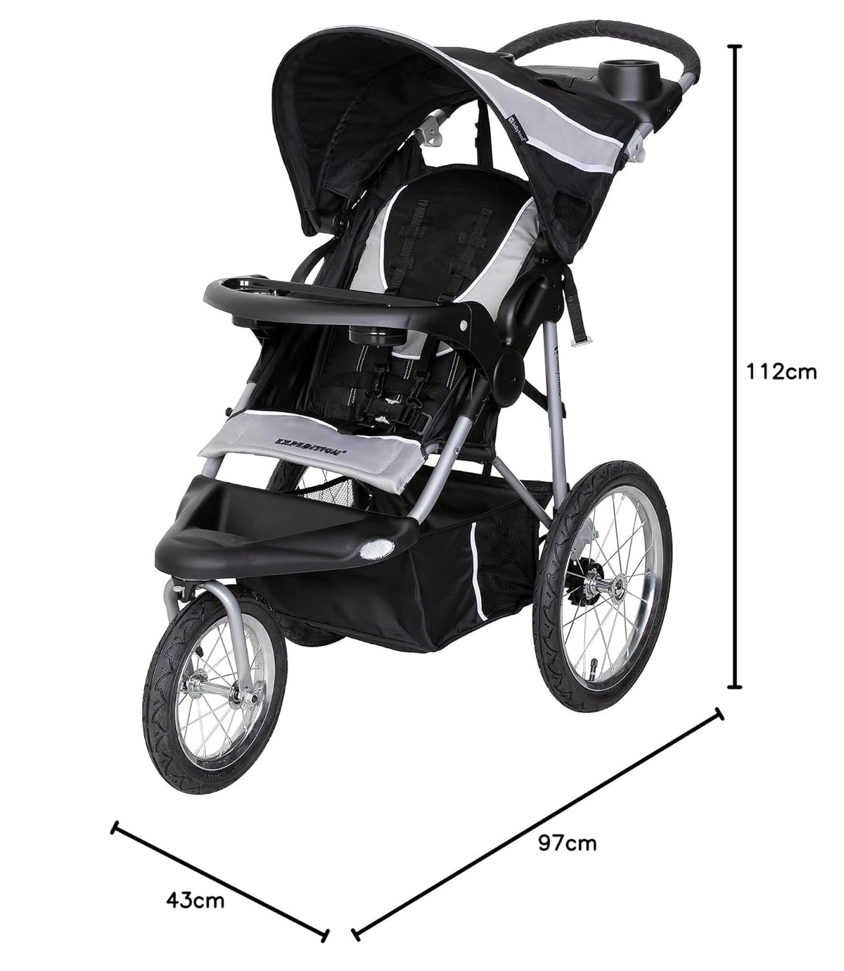 Baby Trend ExpeditionÂ® Jogger, Dash Black