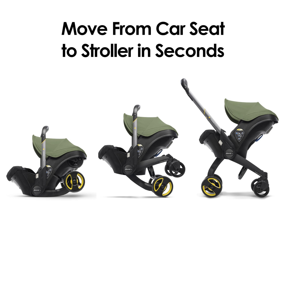 Doona Car Seat & Stroller, Nitro Black - All-in-One Travel System