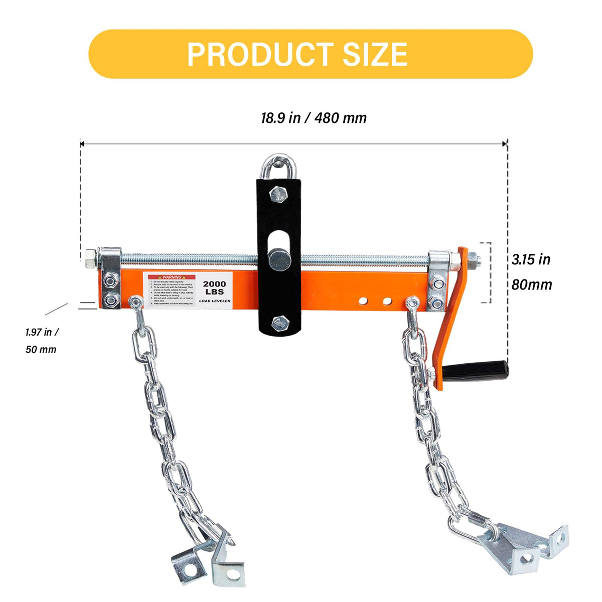 2 Ton Hydraulic Engine Hoist Crane, 4400LBS Folding Cherry Picker
