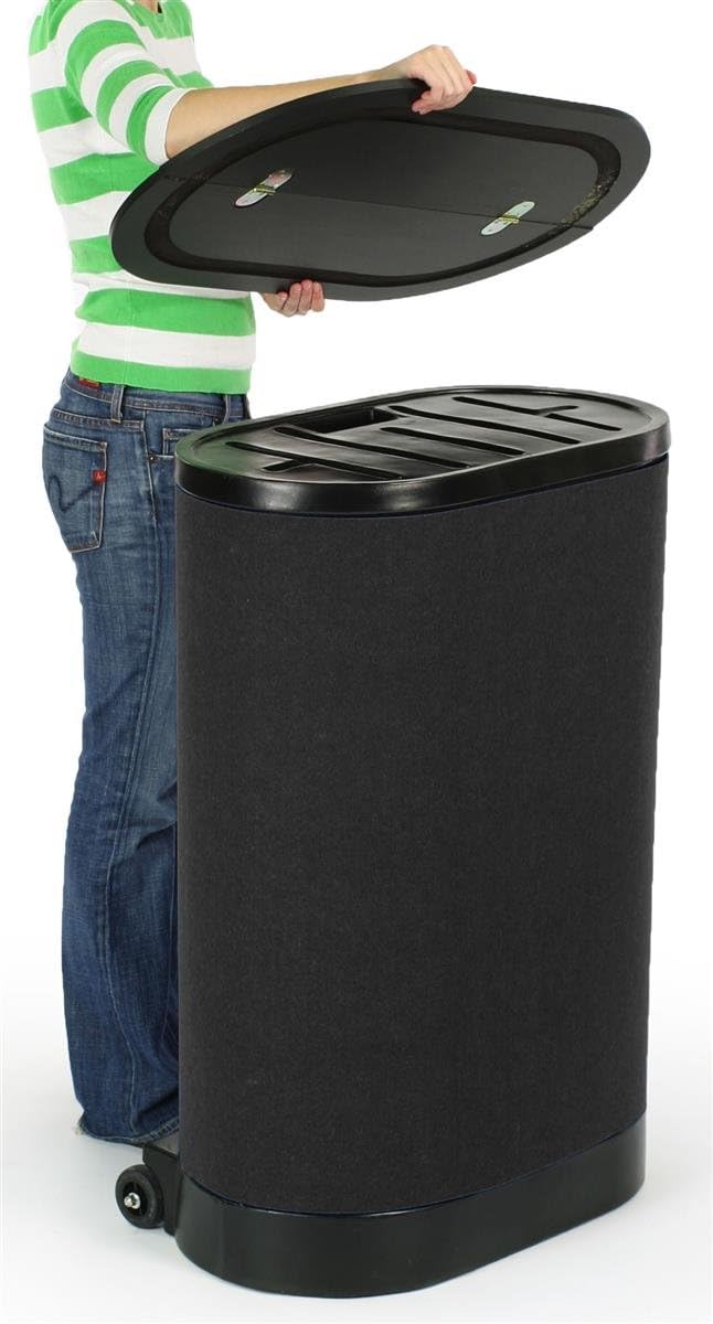 Displays2go 10' Pop-Up Trade Show Display, Black