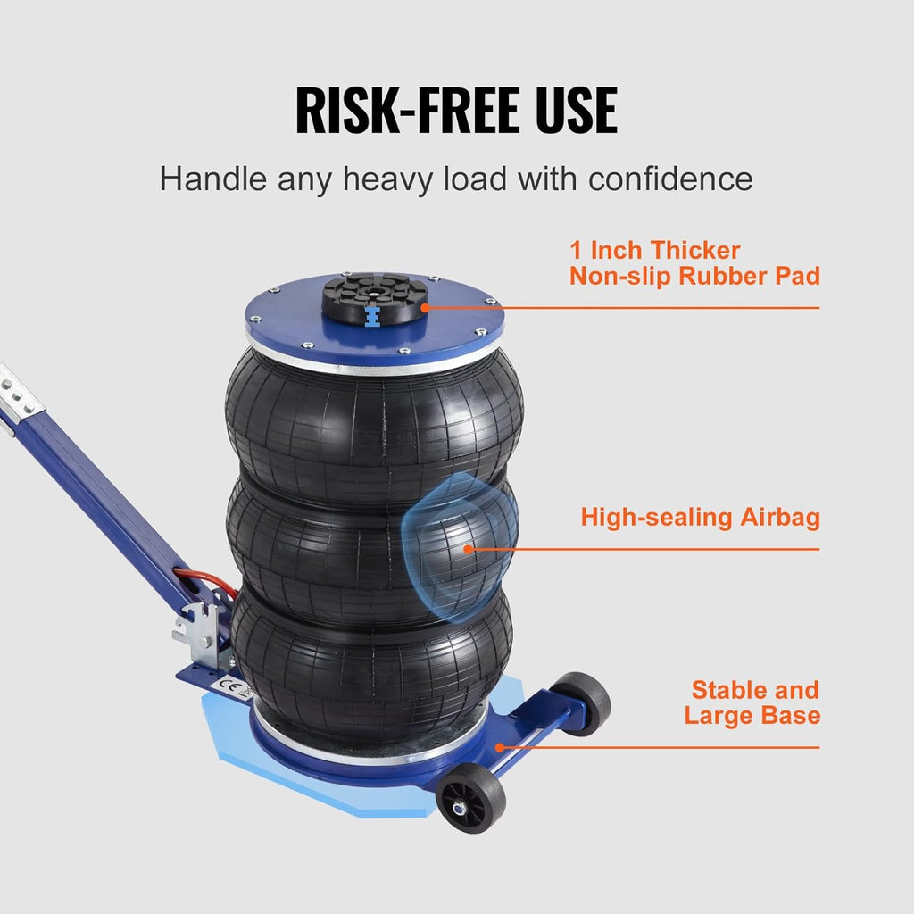 VEVOR Triple Bag Air Jack, 5 Ton/11000 lbs