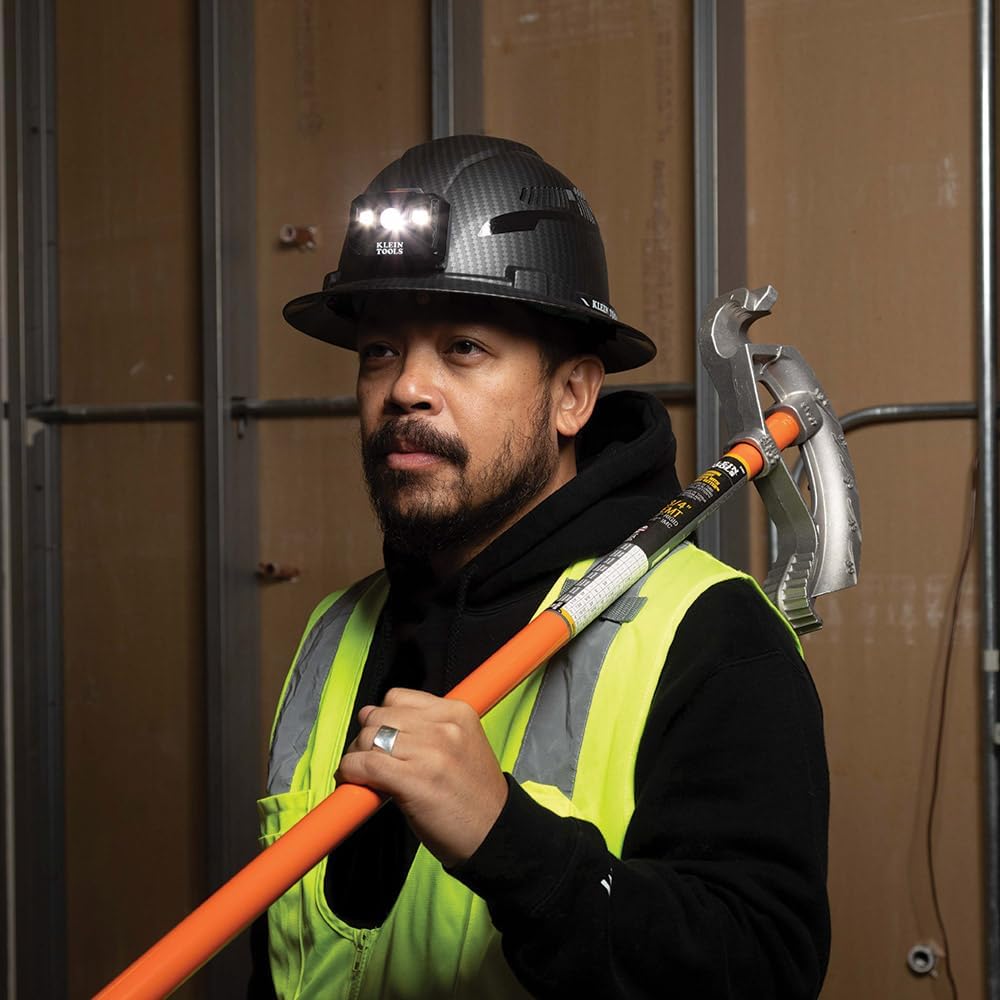 Klein Tools KARBN Full Brim Vented Hard hat, Class C, Premium Comfort and Jobsite Protection