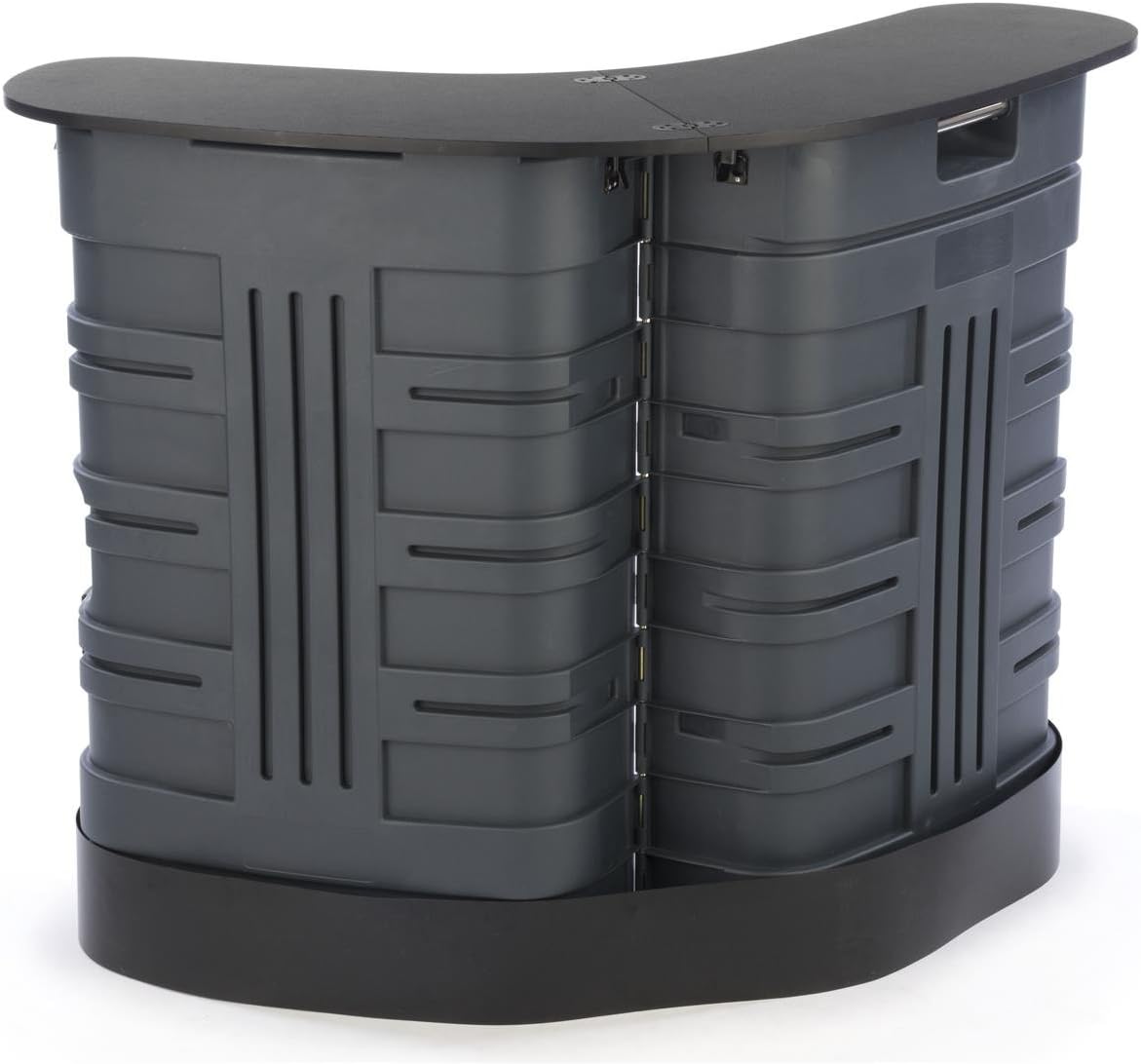 Displays2go 37.9 Inch Portable Trade Show Counter