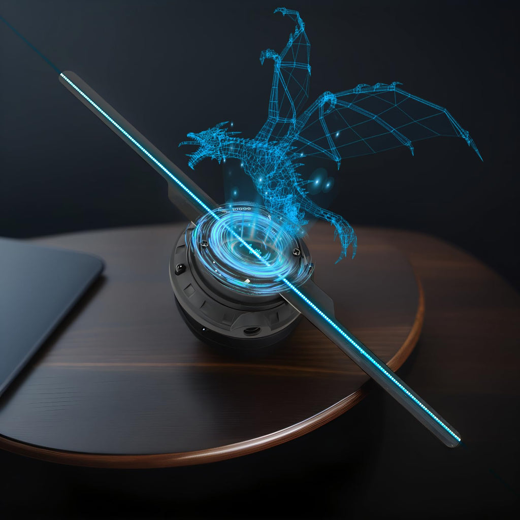 Missyou 3D Hologram Fan Display Cabinet with WiFi, Shelf and Speaker