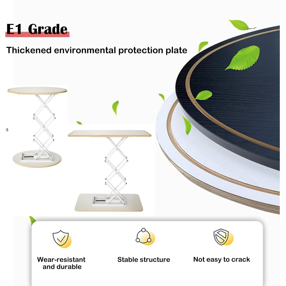 Portable Fair Booth Podium Pop up Counter, Custom Banners Foldable Display Table for Trade Show Events, School Shop Retail Reception Desk, No Lights(Elliptical,5pcs)