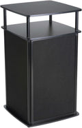 Displays2go Portable Trade Show Counter, Black