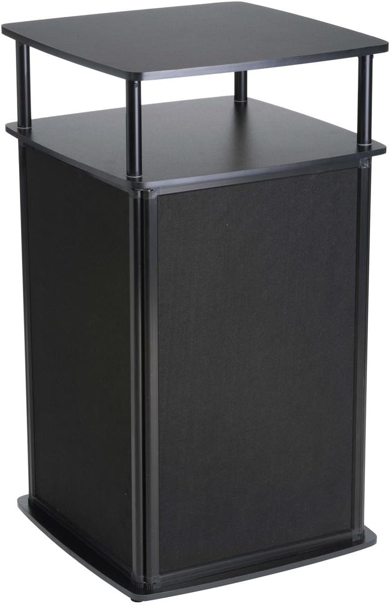 Displays2go Portable Trade Show Counter, Black