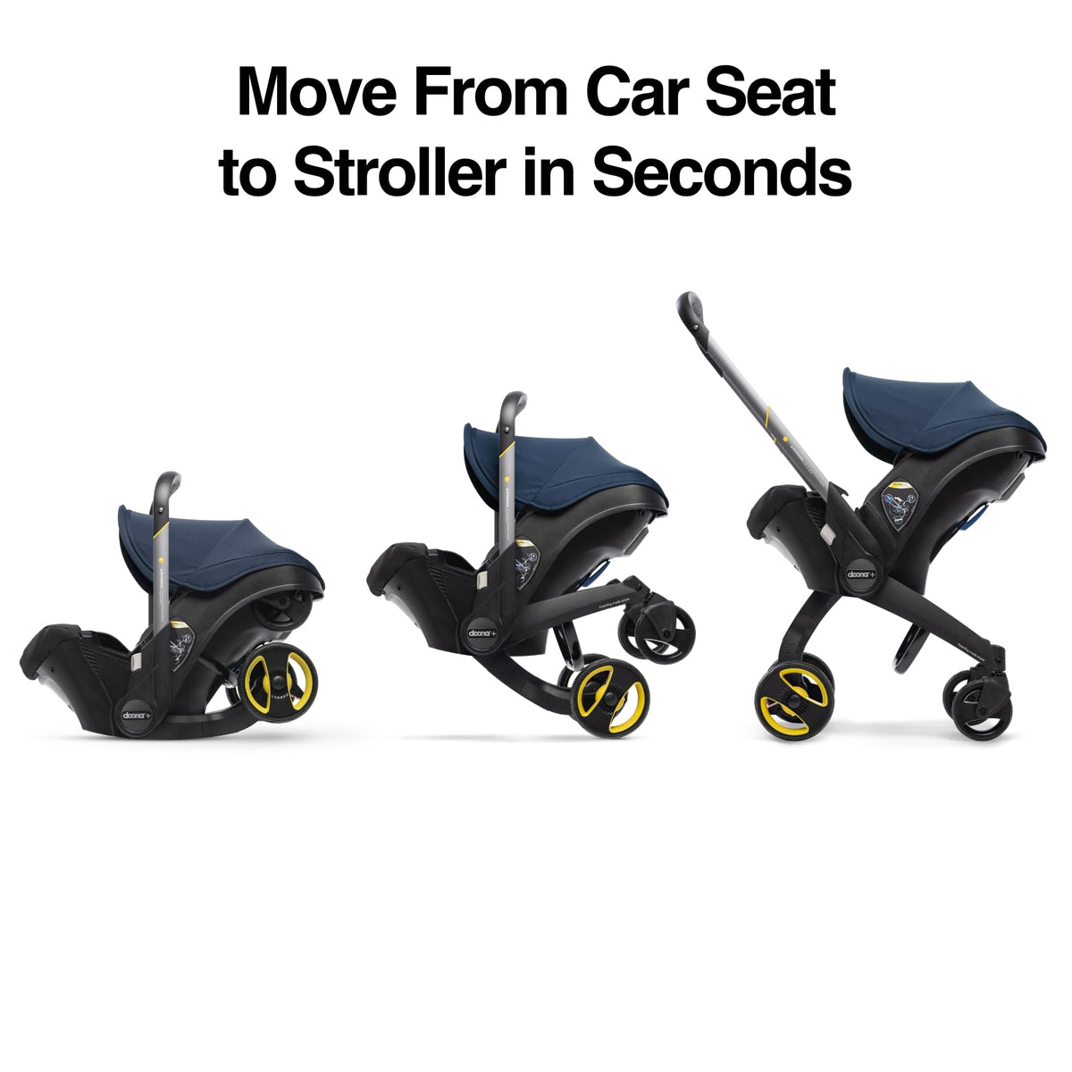 Doona Car Seat & Stroller, Nitro Black - All-in-One Travel System
