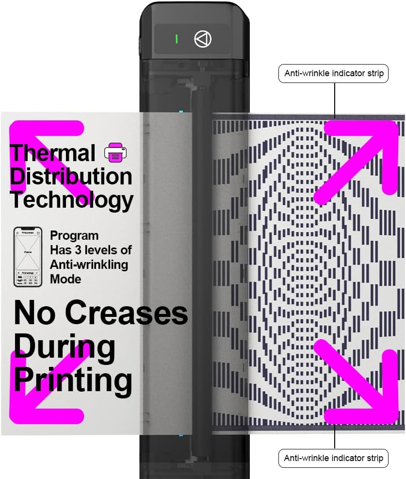 OZER M08Pro Wireless Thermal Tattoo Stencil Printer Inkless for Phone & PC