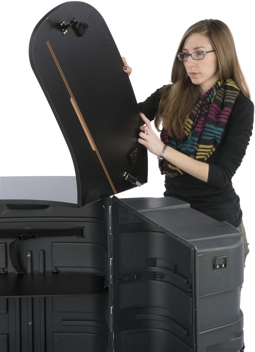 Displays2go 37.9 Inch Portable Trade Show Counter