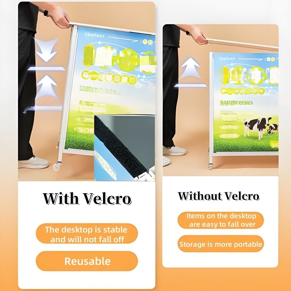 Mobile Portable Display Counter Table, Foldable Tradeshow and Exhibition Stand, Supermarket Sampling and Demo Table, Event Reception Desk for Indoor or Outdoor Use