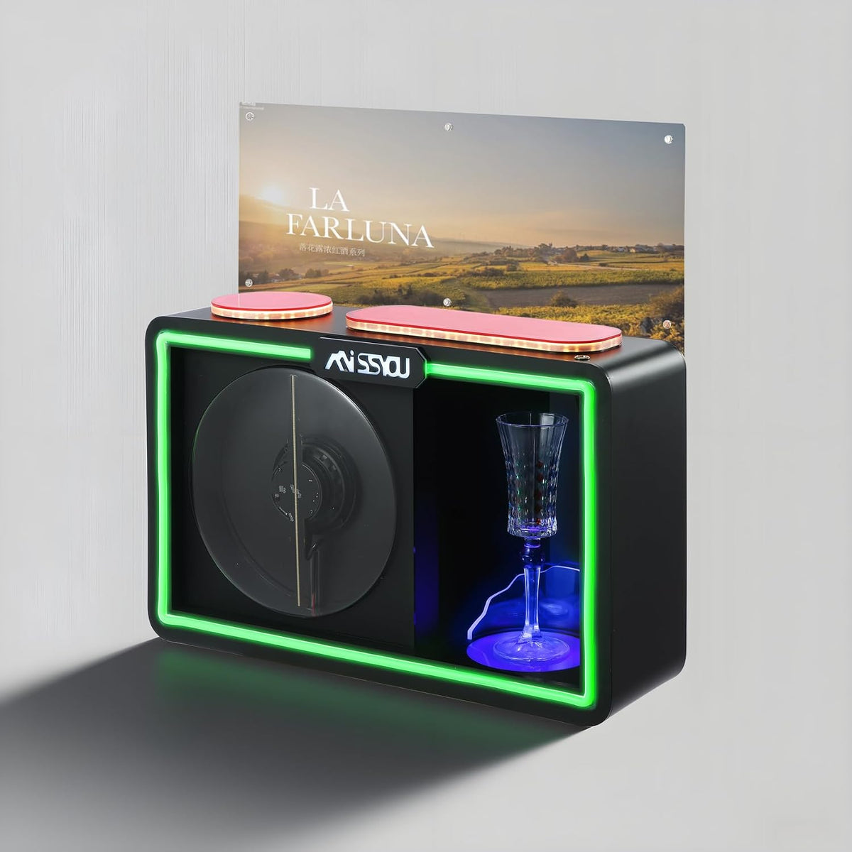 Missyou 3D Hologram Fan Display Cabinet with WiFi, Shelf and Speaker