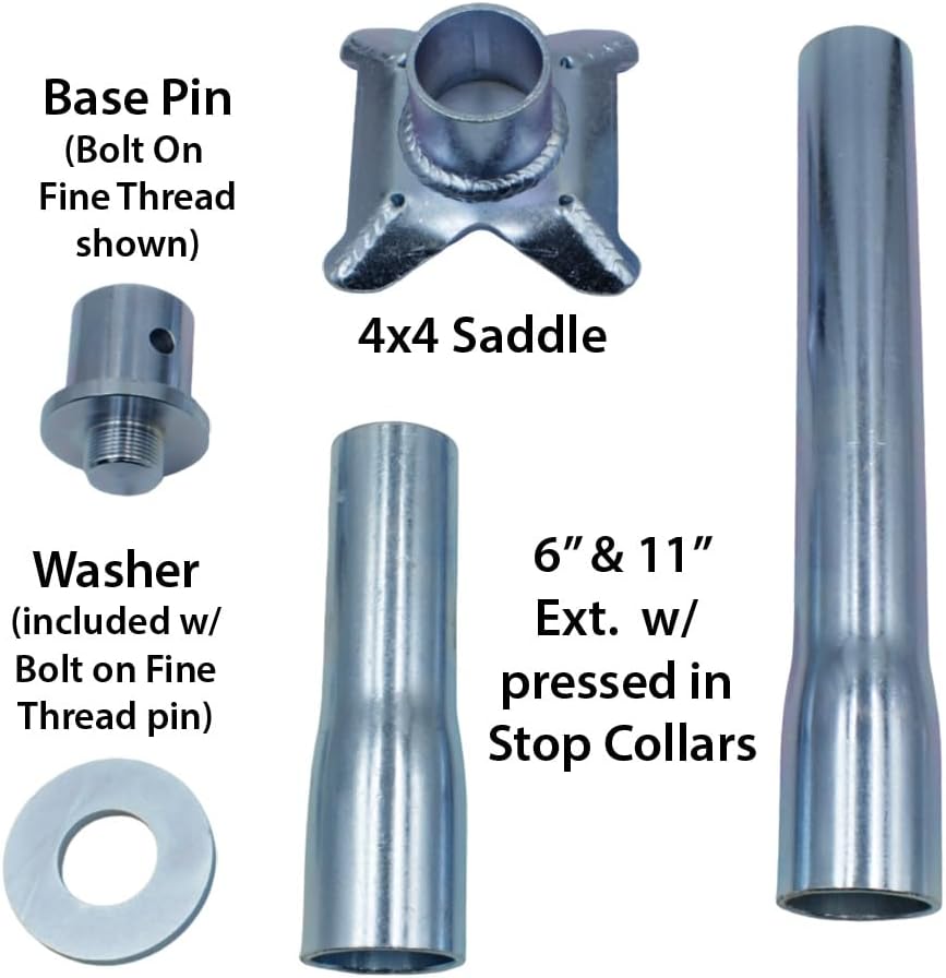 4x4 - Floor Jack Extension - Bolt on - Fine Thread