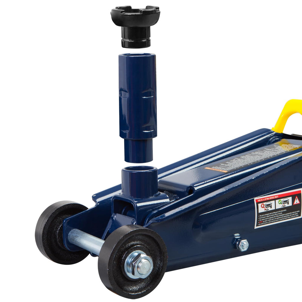 Jack Boss 3 Ton Hydraulic Floor Jack, 6000 LBS Capacity Car Jack, Lifting Range 5.8"-21" Portable Service Lift Jack for Cars, SUVs, Trucks, Blue