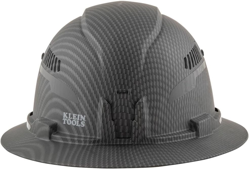 Klein Tools KARBN Full Brim Vented Hard hat, Class C, Premium Comfort and Jobsite Protection